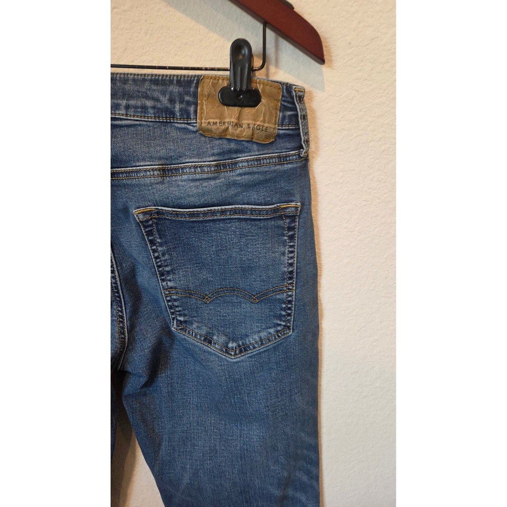 American Eagle Outfitters Men's Slim Fit Blue Wash Jeans Size 32x32 - Picture 11 of 12
